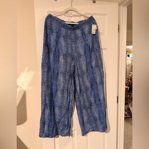 Blue Wide Leg Pants